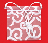 大唐草（ピンク）　義若オリジナル　お祭り！和柄ポシェット！